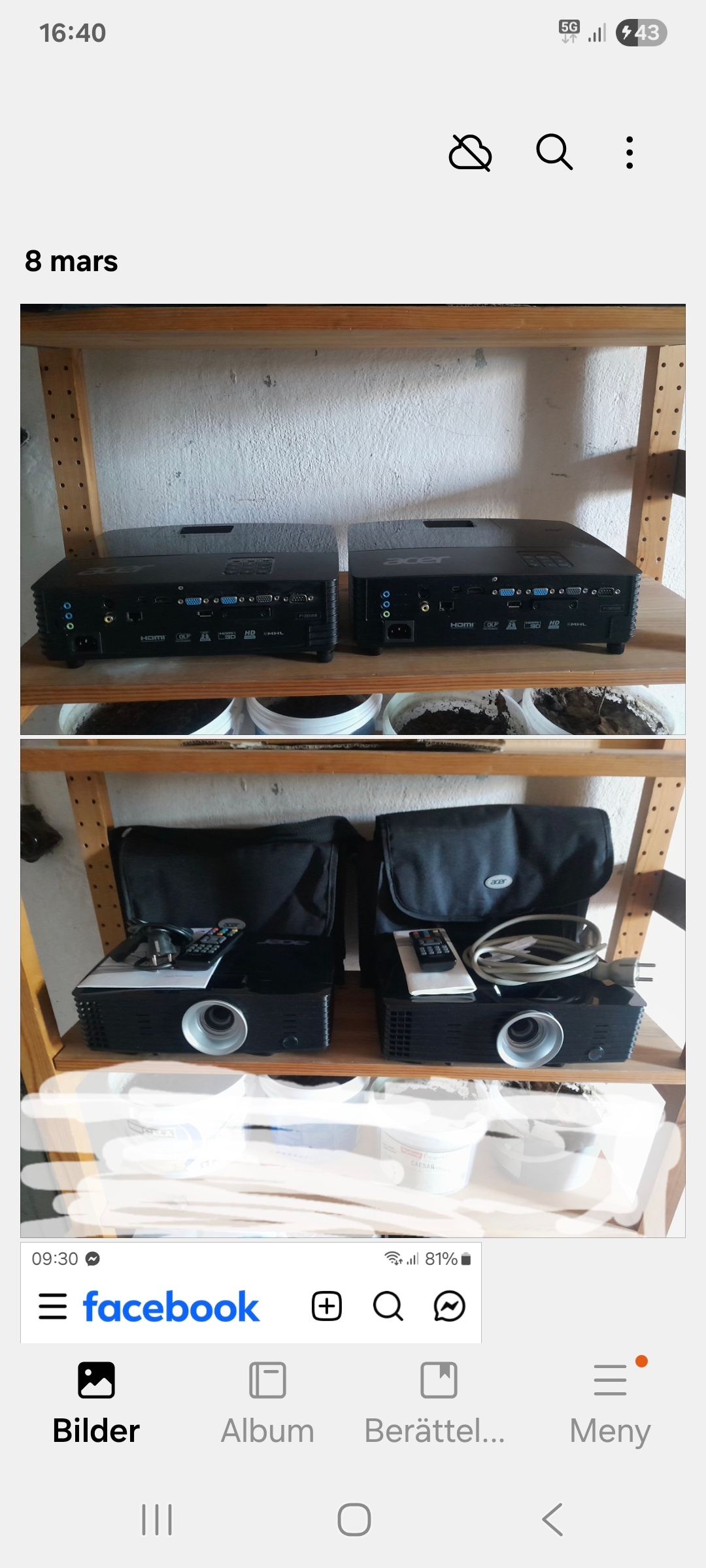 2 Acer Projektor 2 stycken