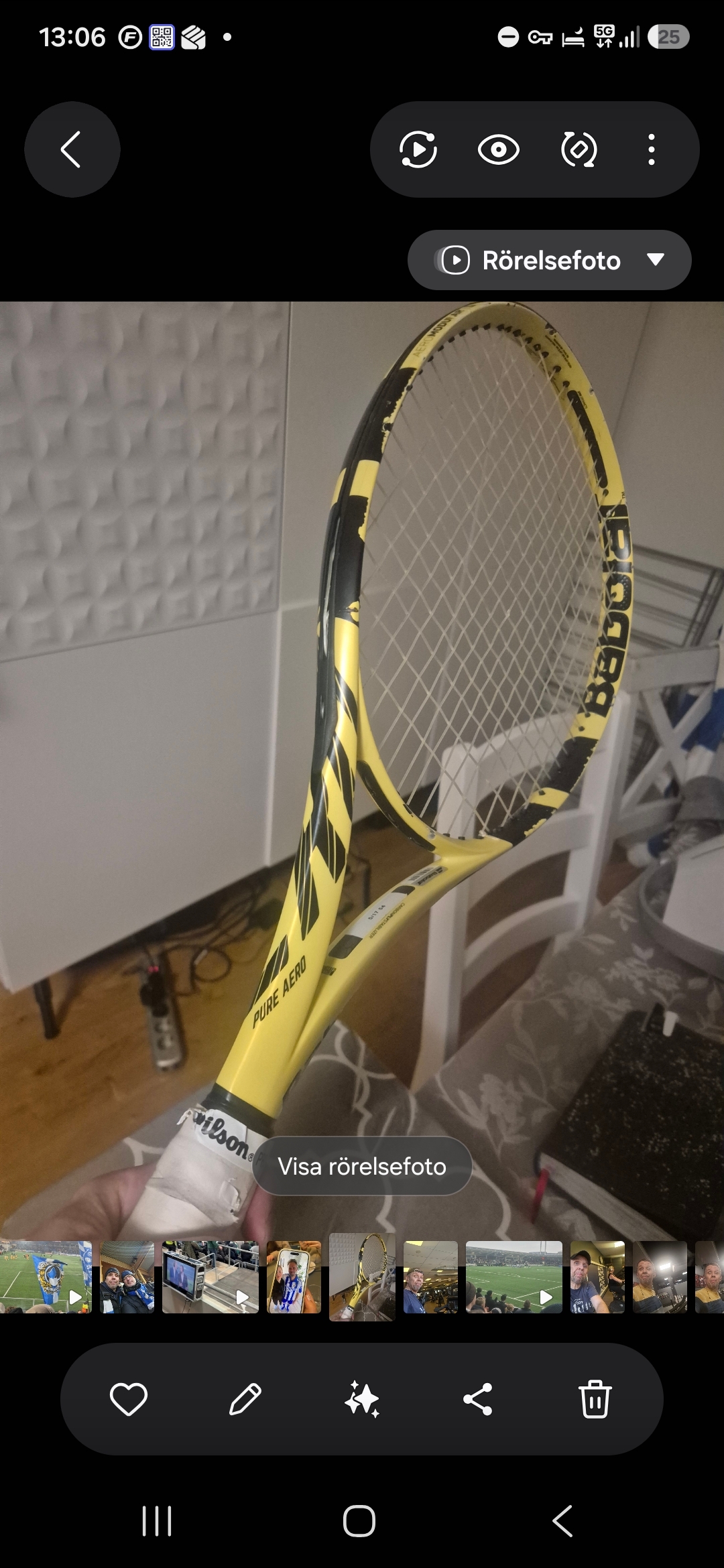 Babolat Pure Aero tennisracket gul/svart