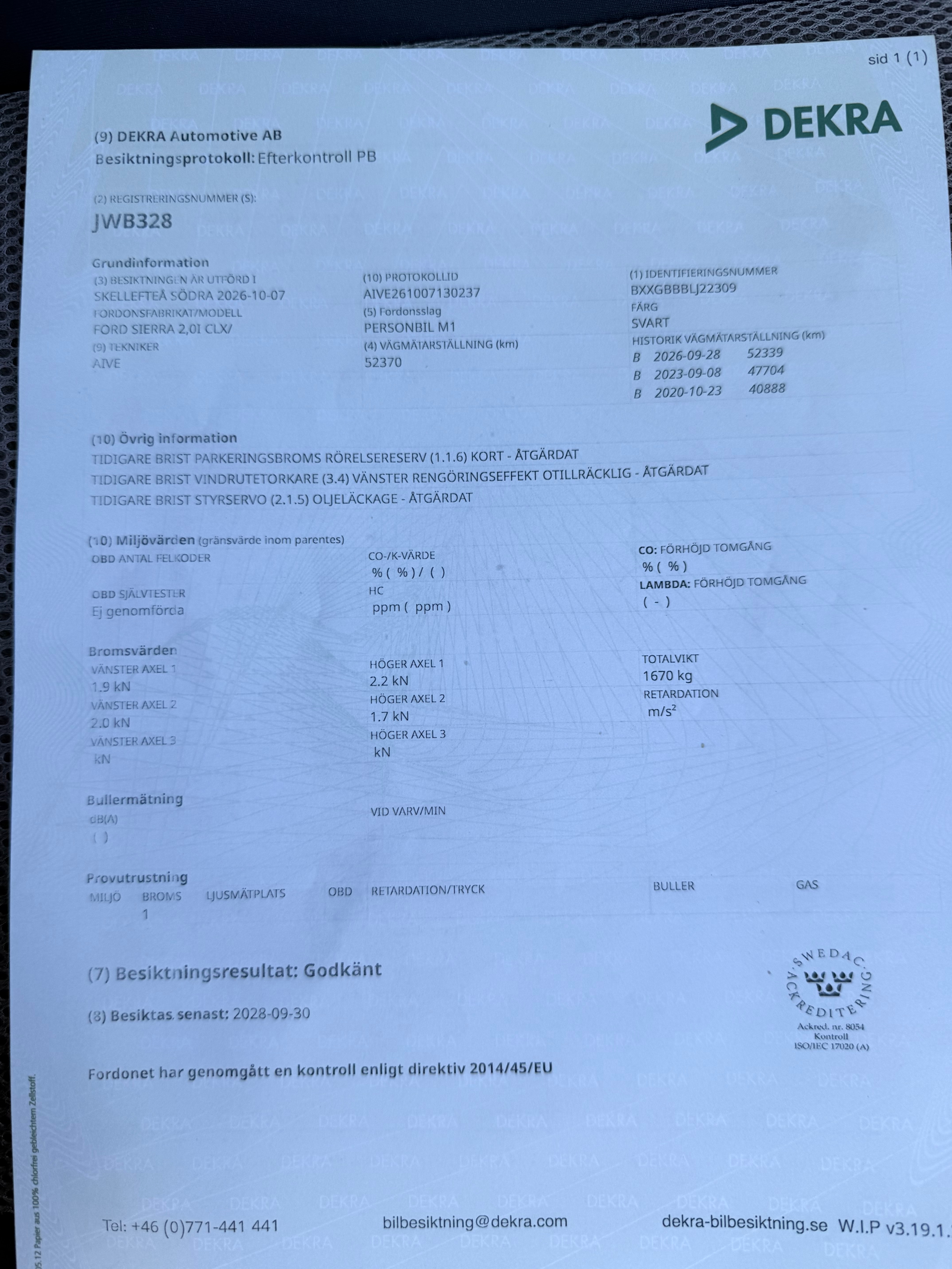 Ford Sierra 3-dörrar 2.0 i Manuell 1990, bild 5/8