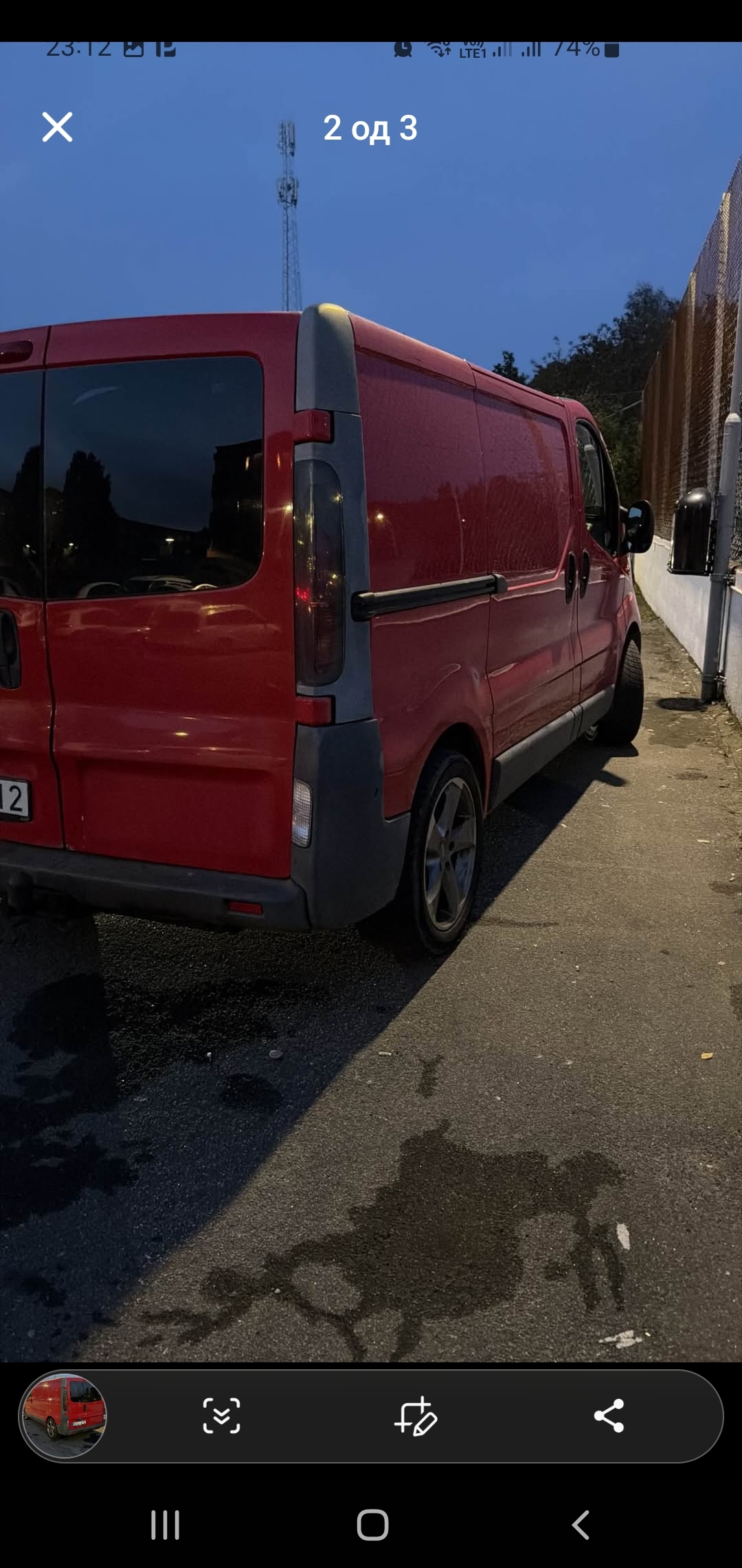 Opel Vivaro Skåpbil 2.9t 1.9 DTI Manuell 2006, bild 2/3