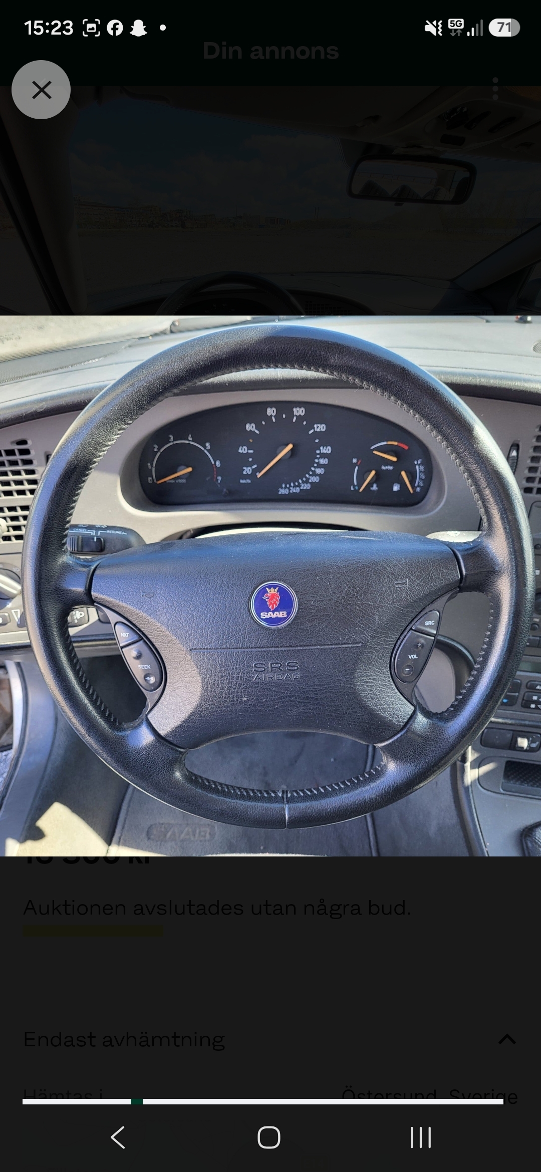 Saab 9-5 SportCombi 2.3t Manuell 2004, bild 4/10