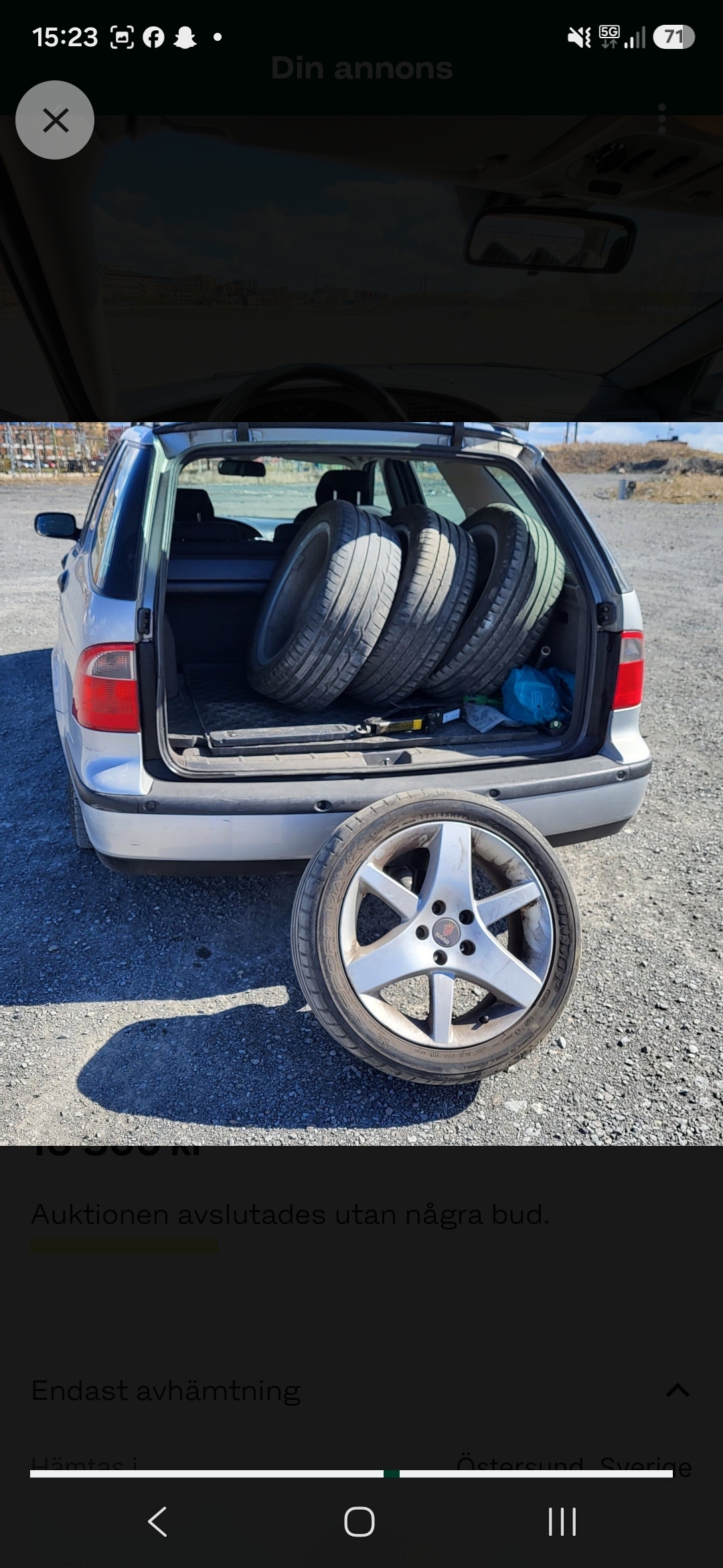 Saab 9-5 SportCombi 2.3t Manuell 2004, bild 7/10