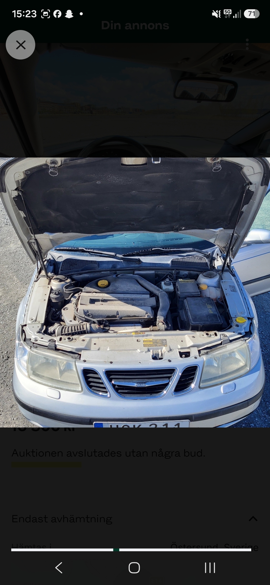 Saab 9-5 SportCombi 2.3t Manuell 2004, bild 6/10