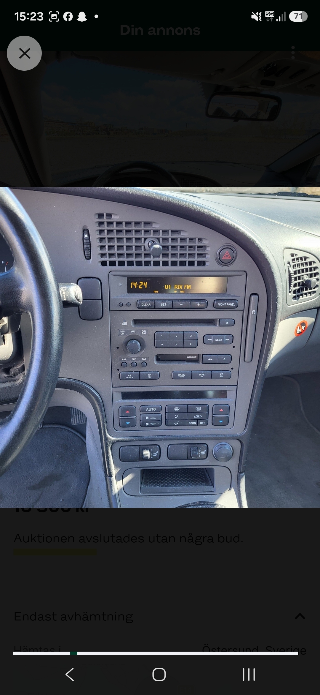 Saab 9-5 SportCombi 2.3t Manuell 2004, bild 5/10