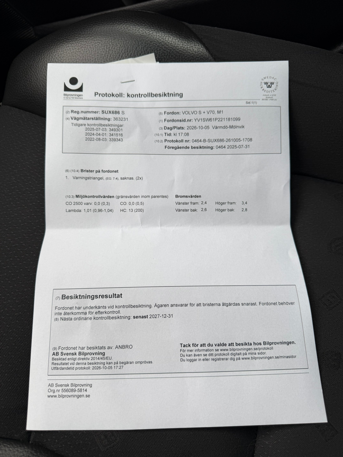 Volvo V70 2.4 2002, bild 6/6