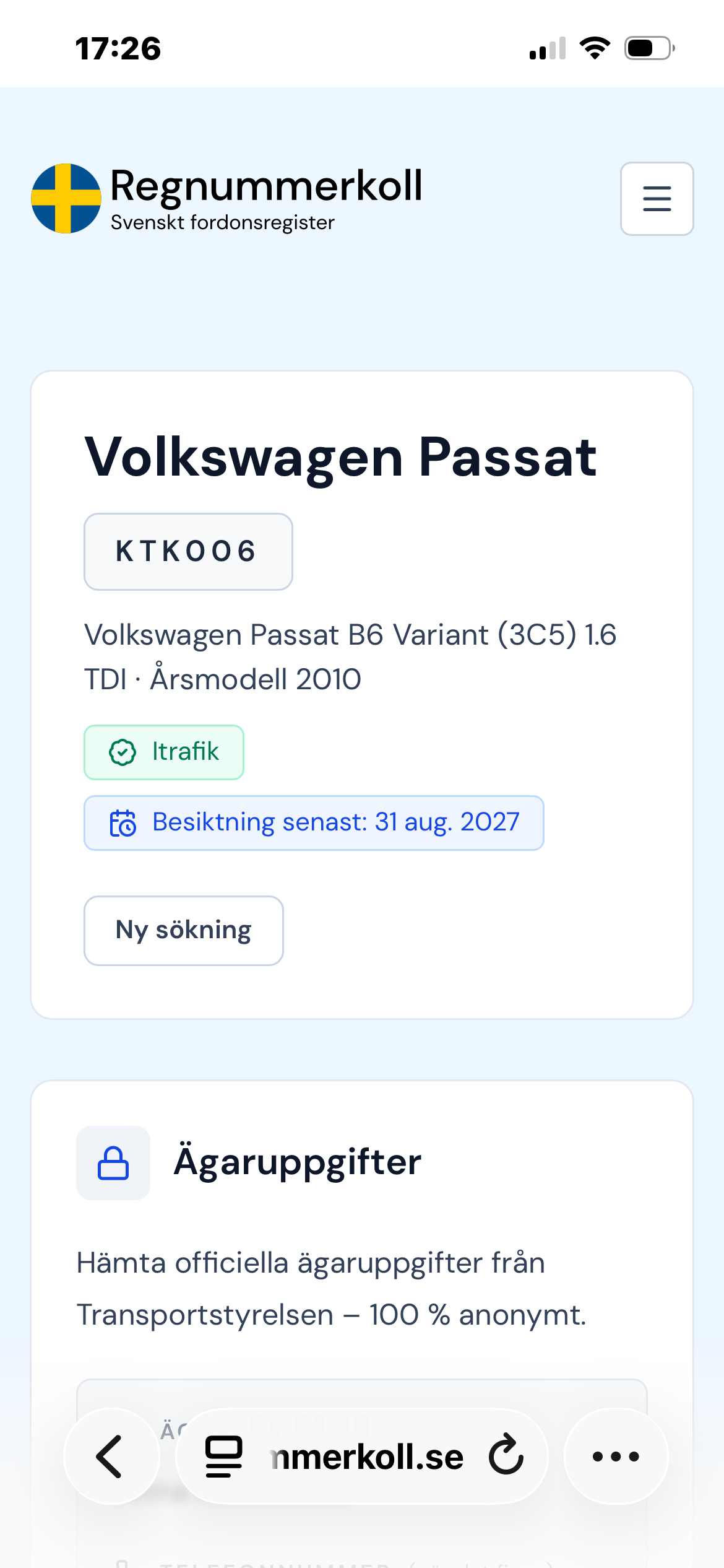 Volkswagen Passat 1.6 TDI 2010, photo 7/9