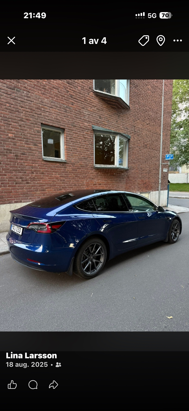 Tesla Model 3 Standard Range Plus 2021, bild 5/6