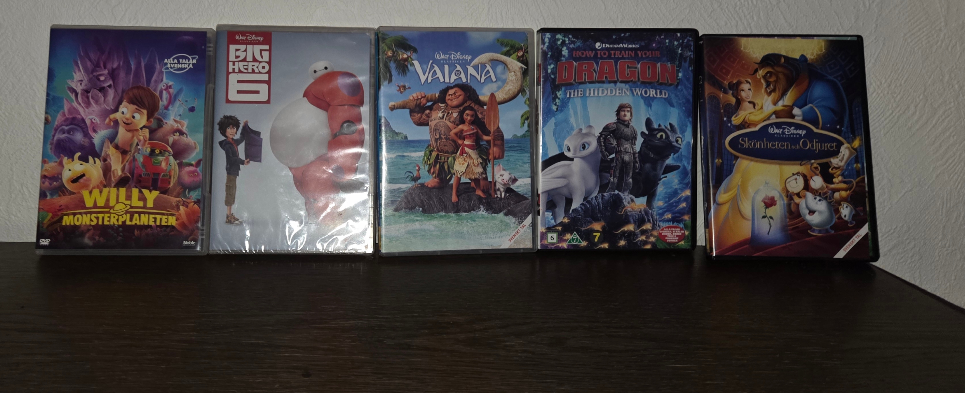 Disney m.fl. barnfilmer DVD paket