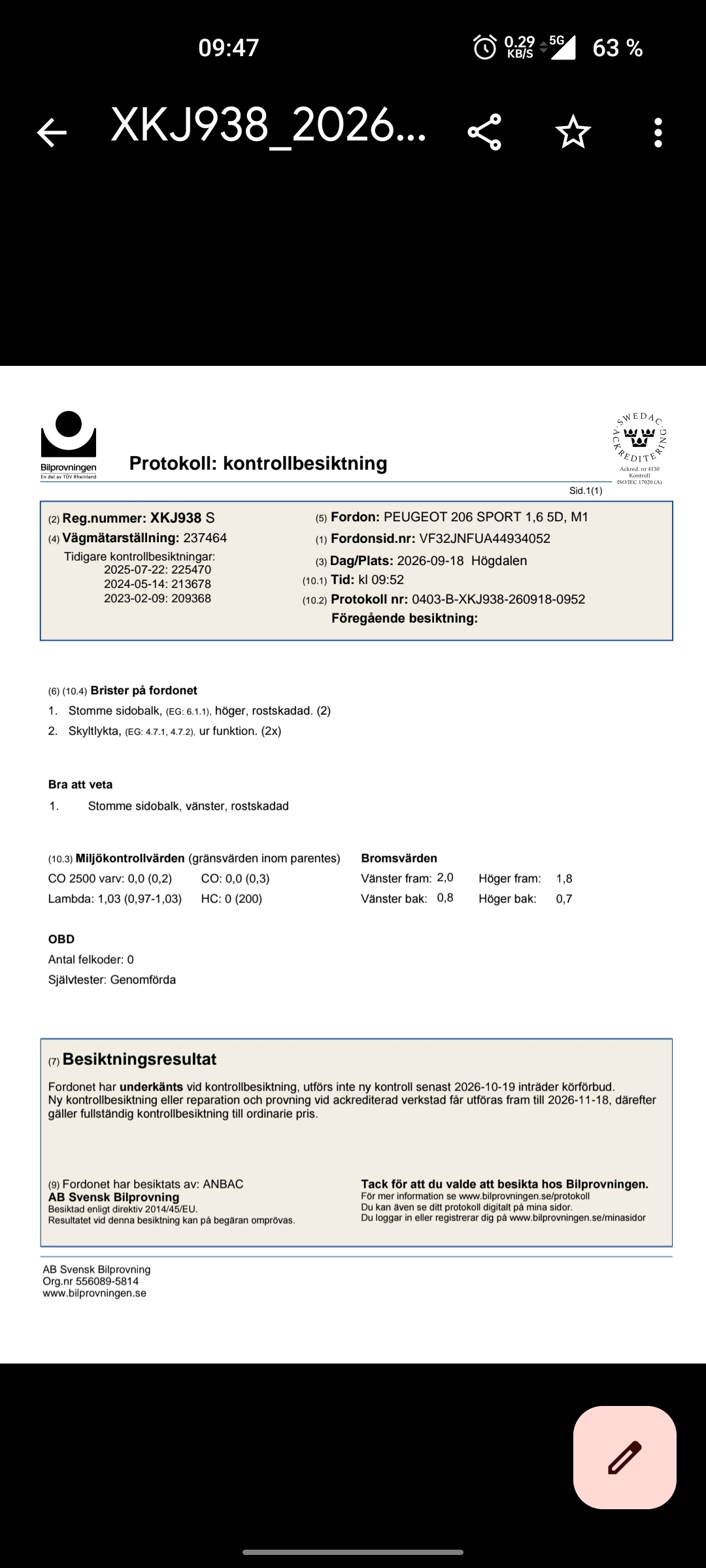 Peugeot 206 110 2006, bild 7/7