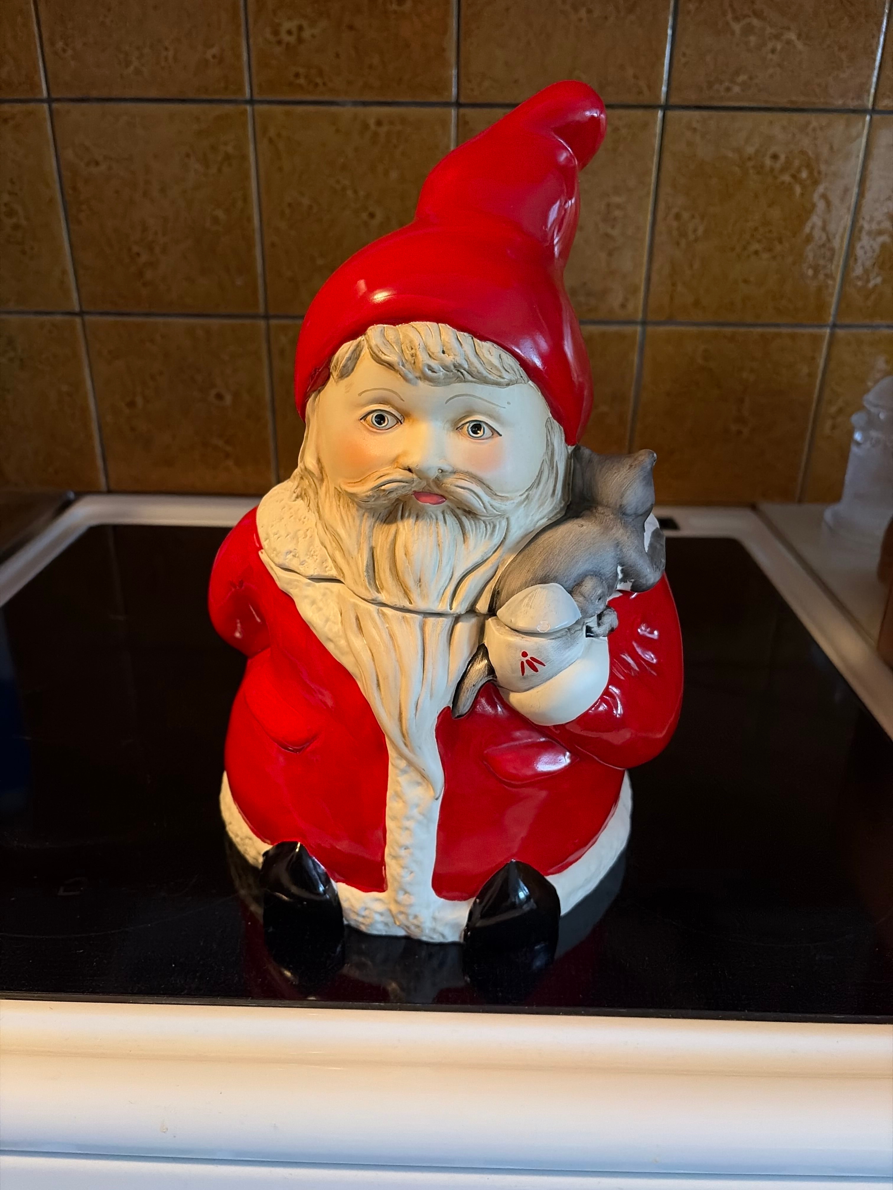 Jultomte kakburk i keramik
