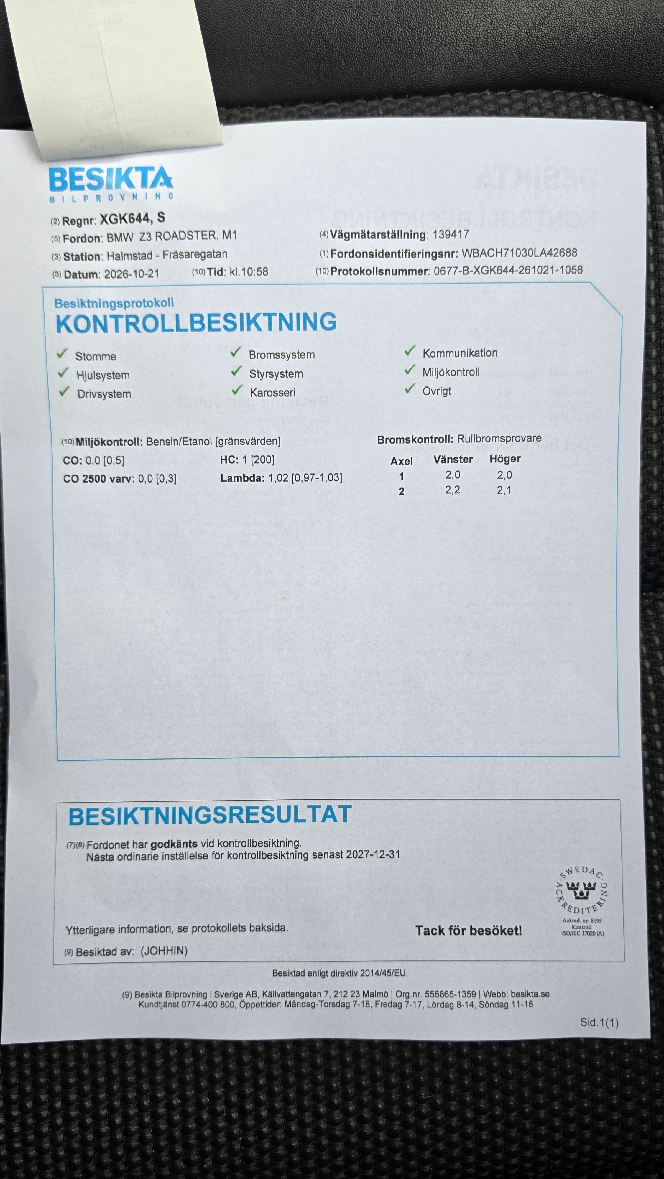 BMW Z3 M Sport 1999, bild 8/8
