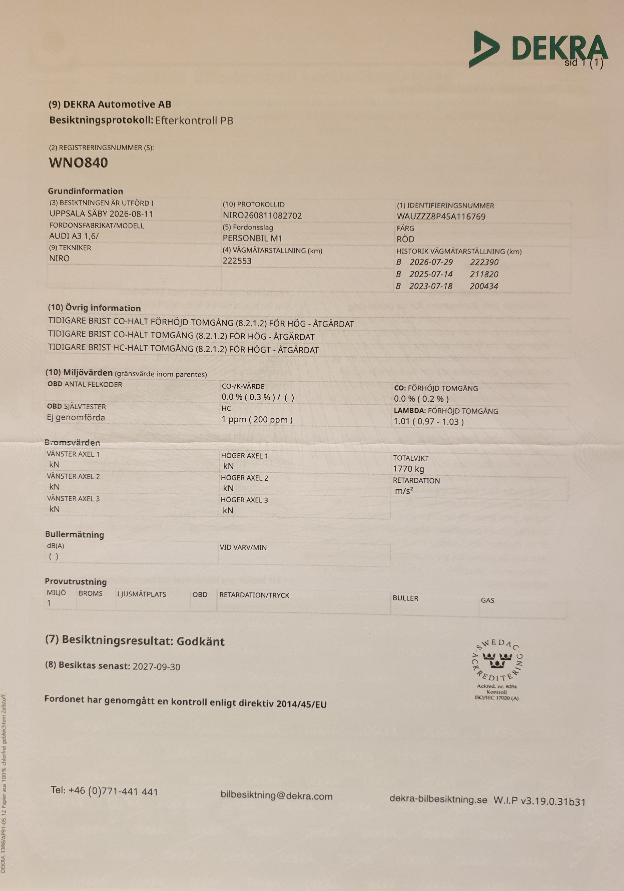 Audi A3 1.6 2005, kuva 9/10