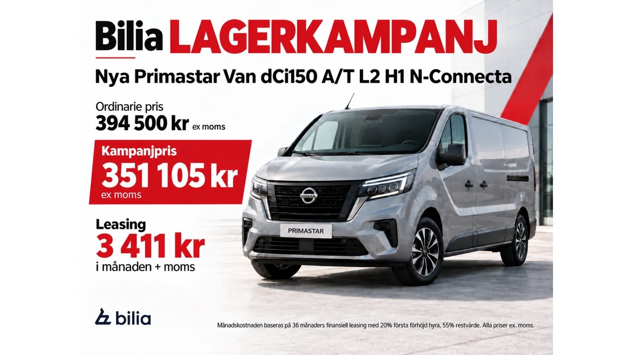 Nissan Primastar dCi 150 N-CONNECTA 2026, bild 2/10