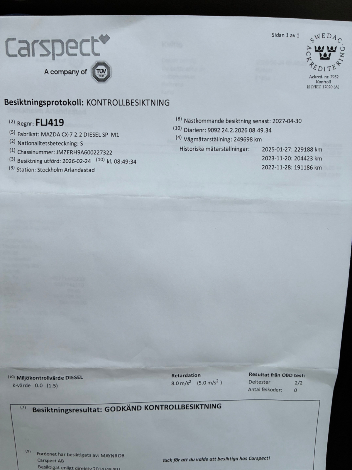 Mazda CX-7 2.2 CD 2011, bild 6/6
